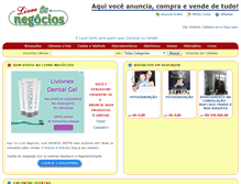 Tablet Screenshot of livrenegocios.com.br